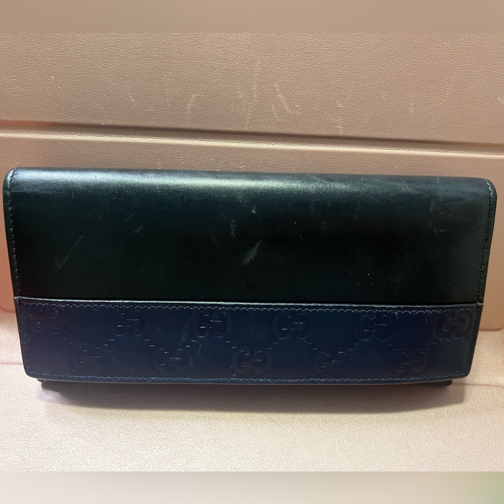 Gucci Black/Navy Full Wallet